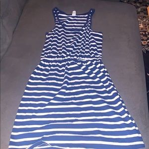 Blue/White Striped Dress